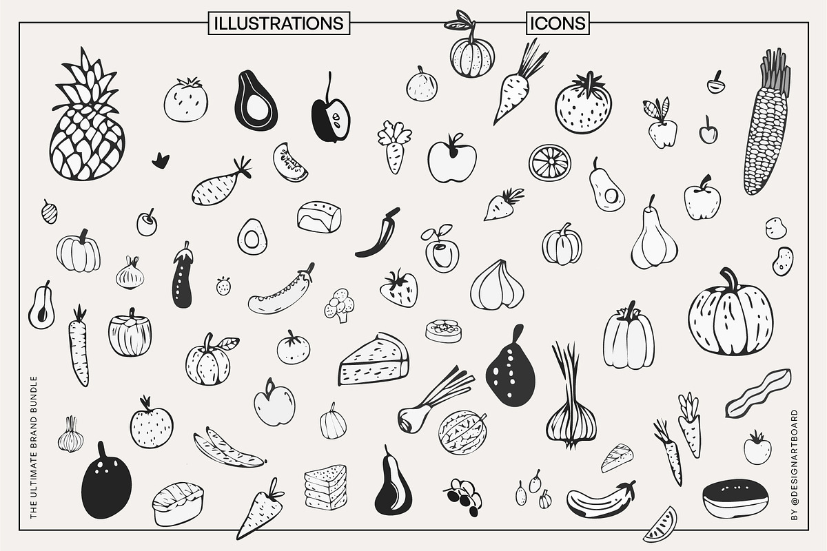 Food Logos & Packaging Kit Vol. 01, a Branding & Logo Template by @designartboard (Photo 22 of 28)