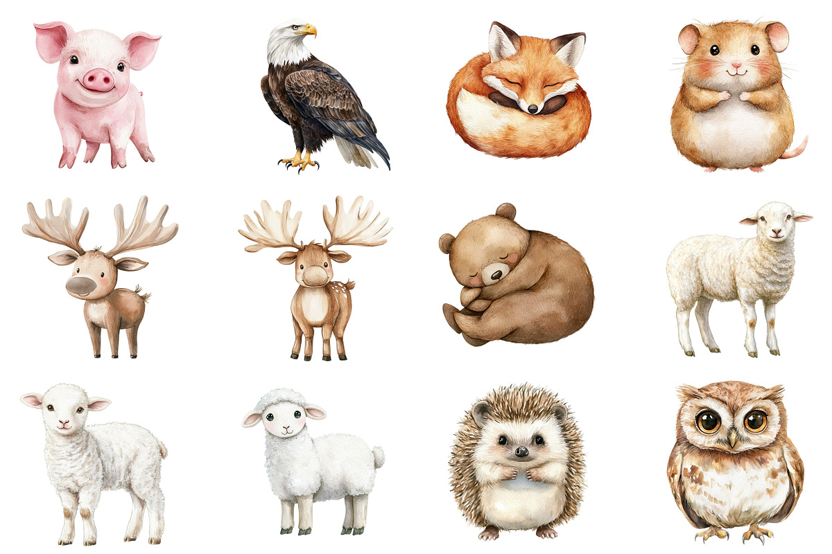 Sweet Boho Woodland Creatures Animal, an Illustration by CitraGraphics (Photo 3 of 5)