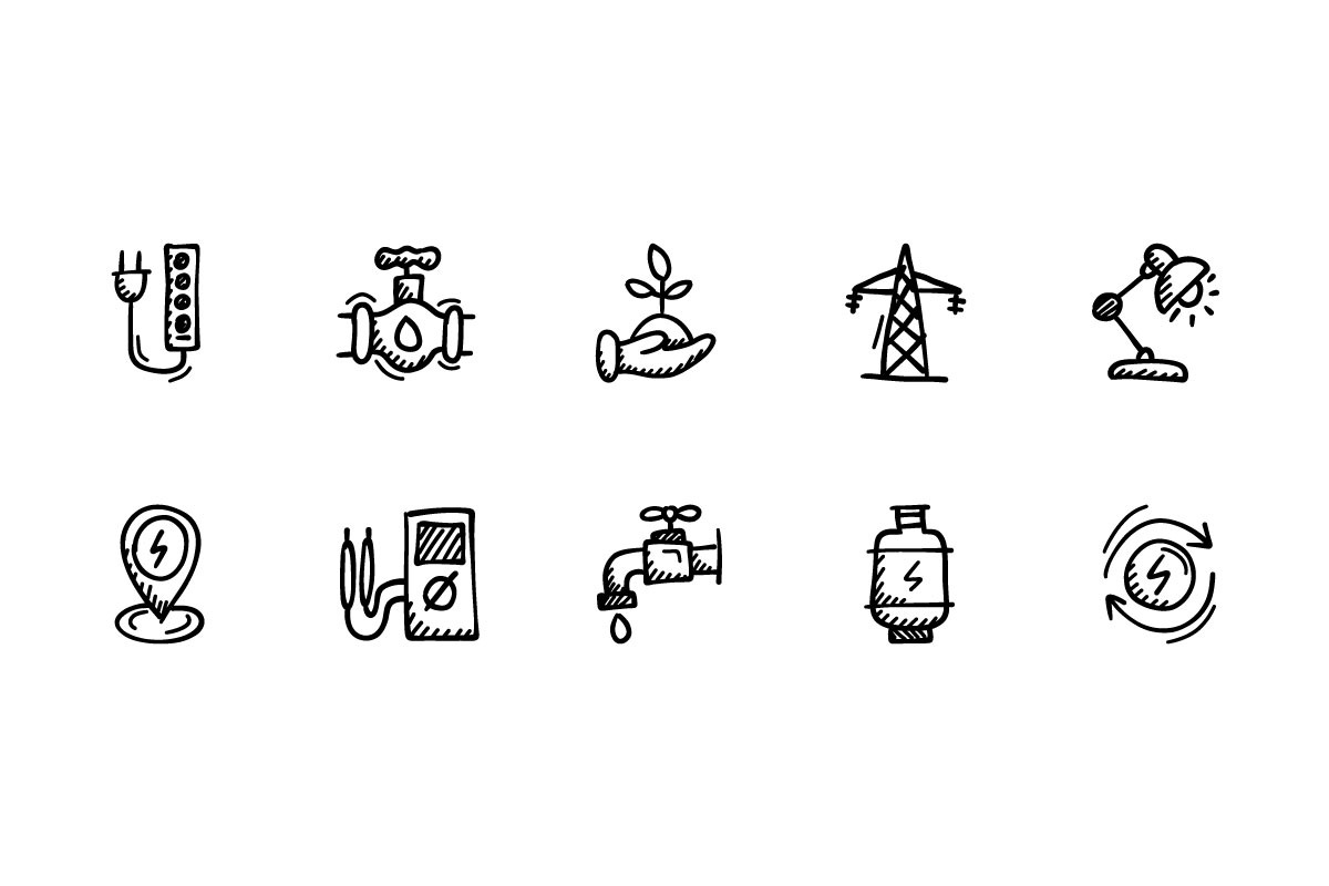 Energy and Power 40 doodle icons, an Icon by vectorstank (Photo 4 of 4)