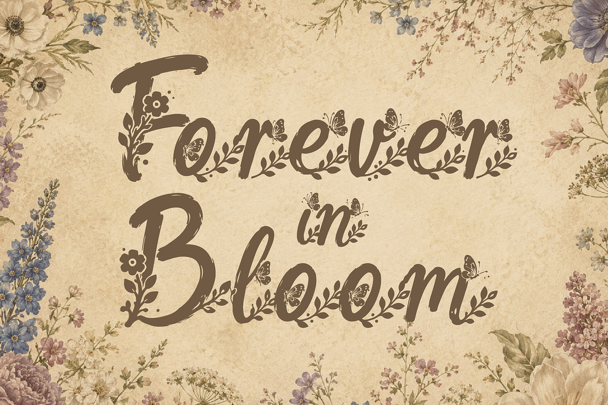 Aerisfly - Butterflies & Floral, a Script Font by HypeWorksCo (Photo 8 of 17)