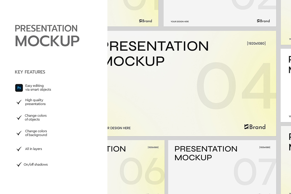 Presentation Slide Mockup Template, a Wearable Device Mockup by graphypix (Photo 2 of 4)