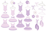 Lavender Ballet Tutus Clipart, an Illustration by Amanda Ilkov (Thumbnail 2 of 2)