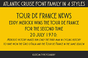 Atlantic Cruise Font Family, a Sans Serif Font by Kustomtype (Thumbnail 4 of 4)