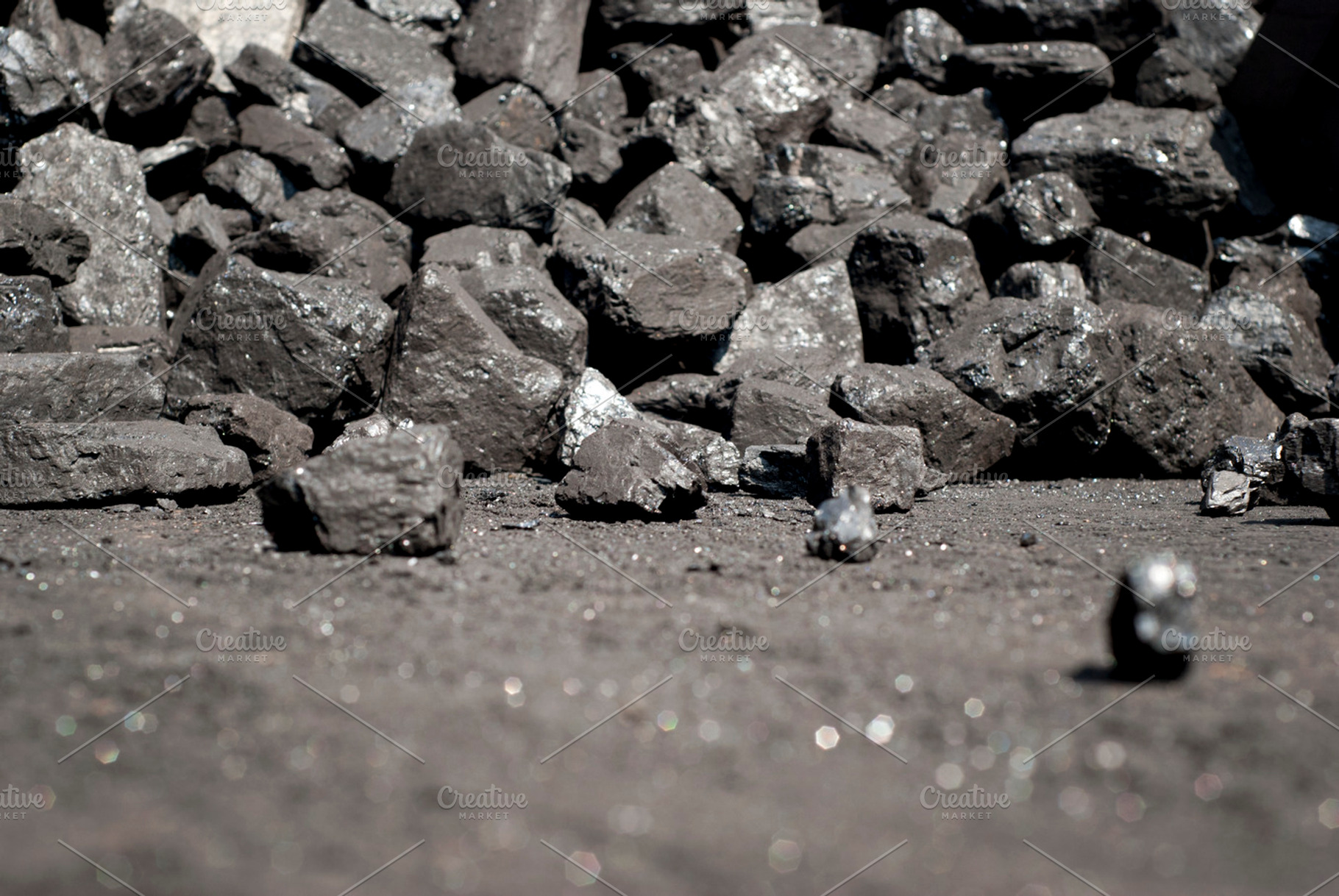 Pile of coal stock photo containing energy and coal