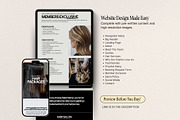 Hairstylist Booking Website Theme, a Landing Page Template by HAYAG Creatives (Thumbnail 2 of 8)