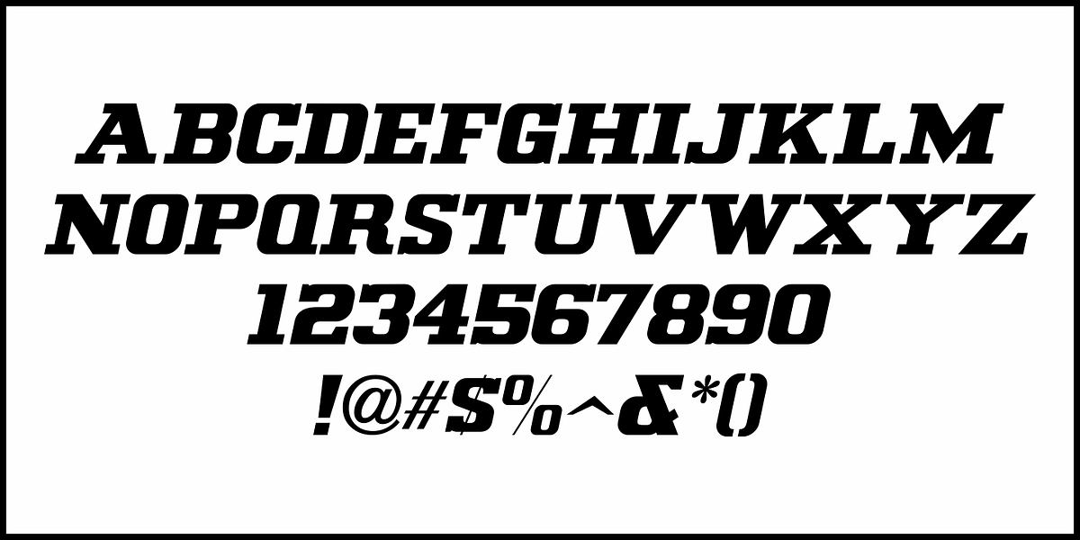 No Entry JNL, a Slab Serif Font by Jeff Levine Fonts (Photo 5 of 5)