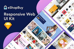 EShopBuy ECommerce Sketch Template