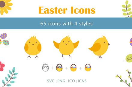 65 Easter Icons