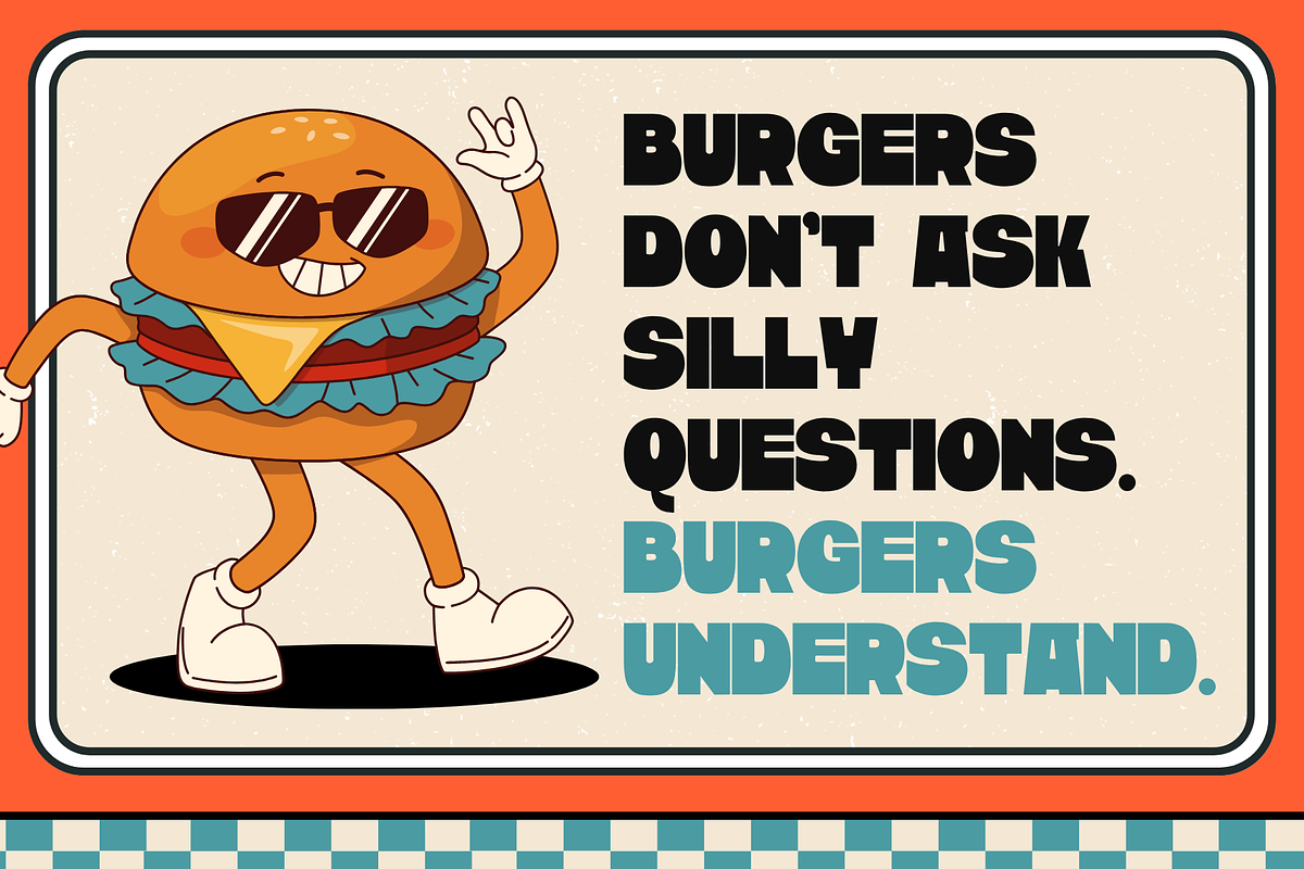 Blog Food - Branding Retro Logo Font, a Sans Serif Font by Nirmana Visual (Photo 4 of 14)