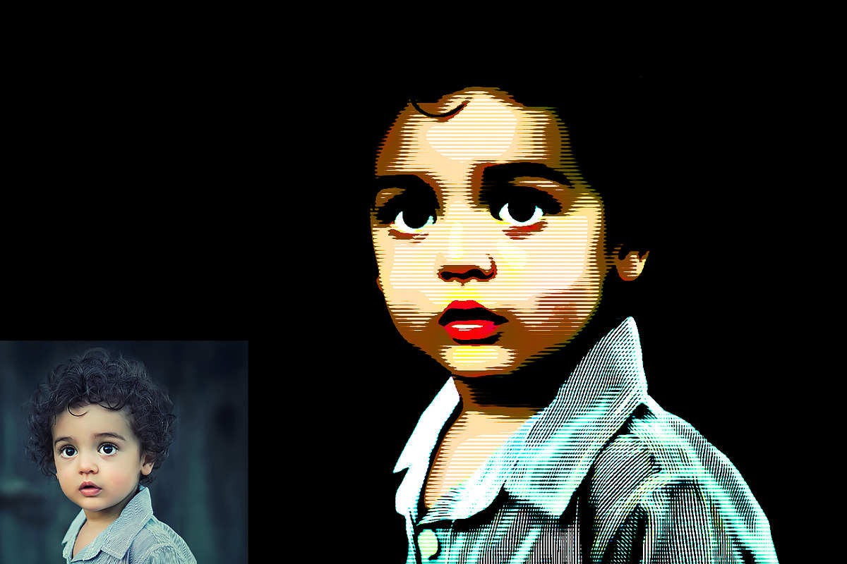 Pop Art Effect Photoshop Action, an Action Add-On by MRI STUDIO (Photo 8 of 20)