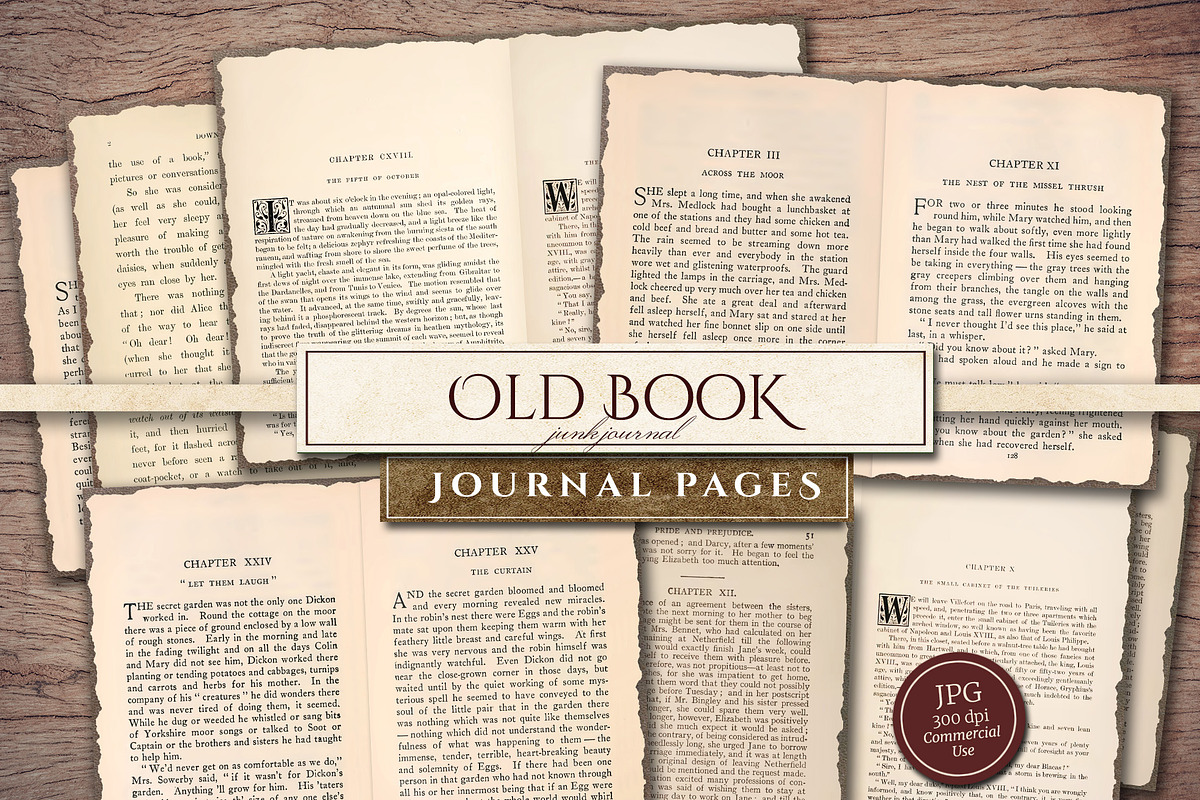 Old Book Paper (Double Page Spreads), a Texture Illustration by Secret Helper (Photo 1 of 7)