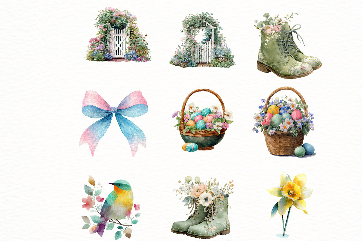 Garden Girl Cottage Clipart, an Illustration by Designworld (Photo 6 of 7)