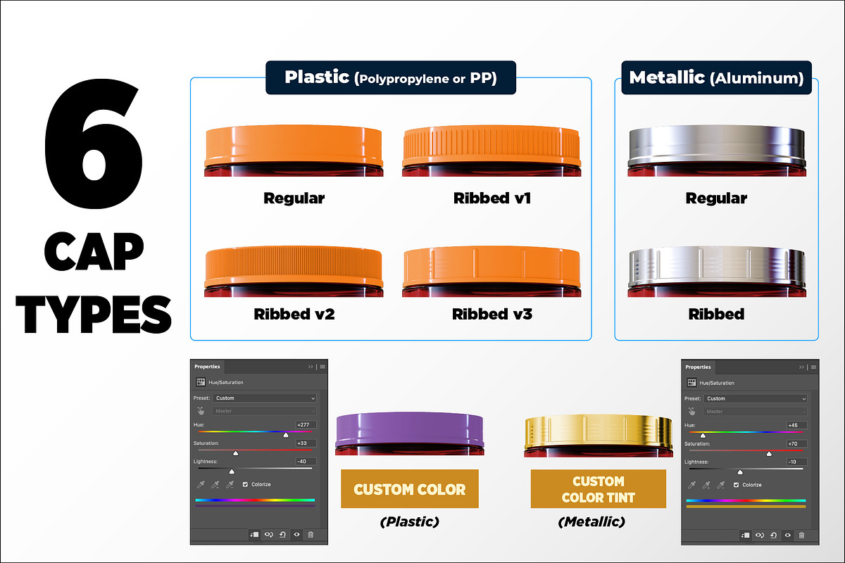 2lb Whey Protein Jar Mockup B2-Pro, a Packaging Mockup by Design Warlord (Photo 4 of 16)