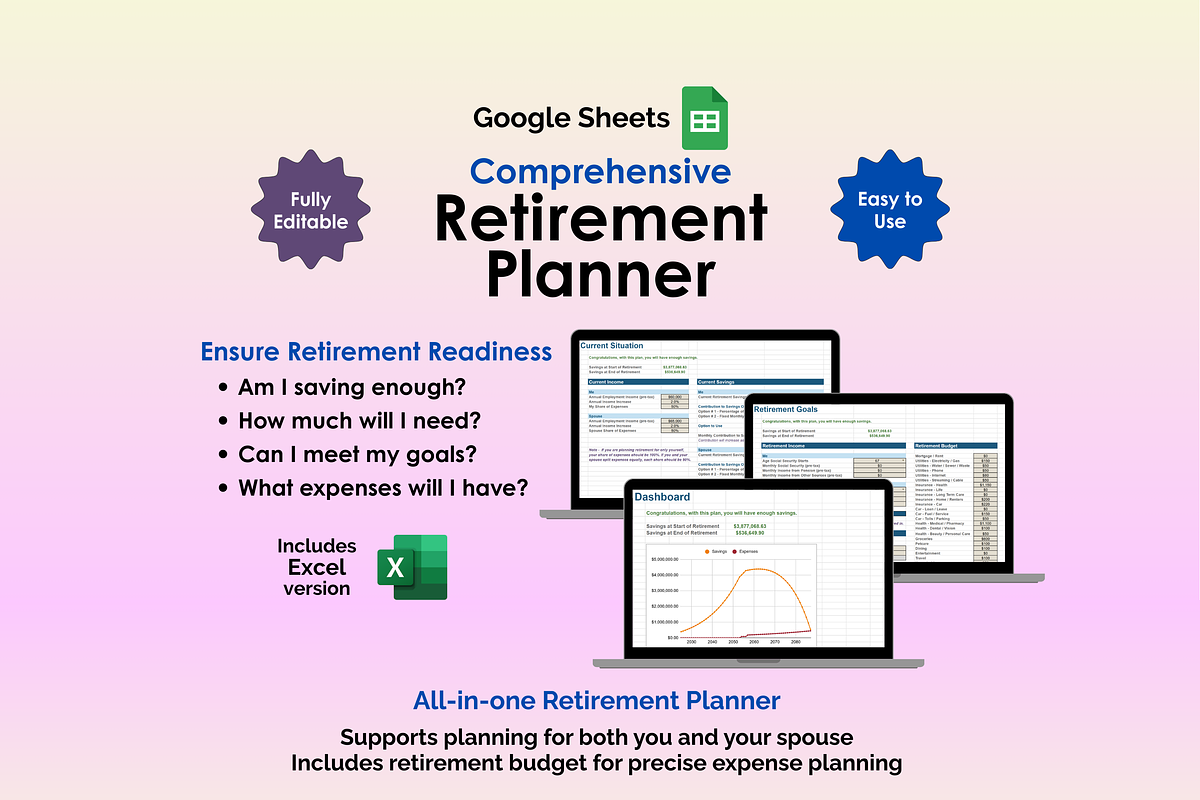 Retirement Planner - Google Sheets
