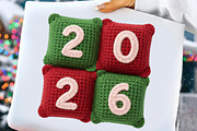 Retro Knitted Valentine PNG, an Illustration by DreamCafeArt (Thumbnail 4 of 8)