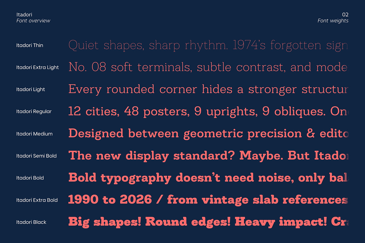 Itadori, a Slab Serif Font by Zafara Studios (Photo 2 of 12)