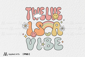 Twelve is a Vibe, 12th Birthday PNG