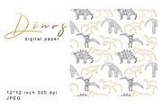 Dinosaurs Illustrations And Patterns, a Graphic by kh_cat (Thumbnail 2 of 14)