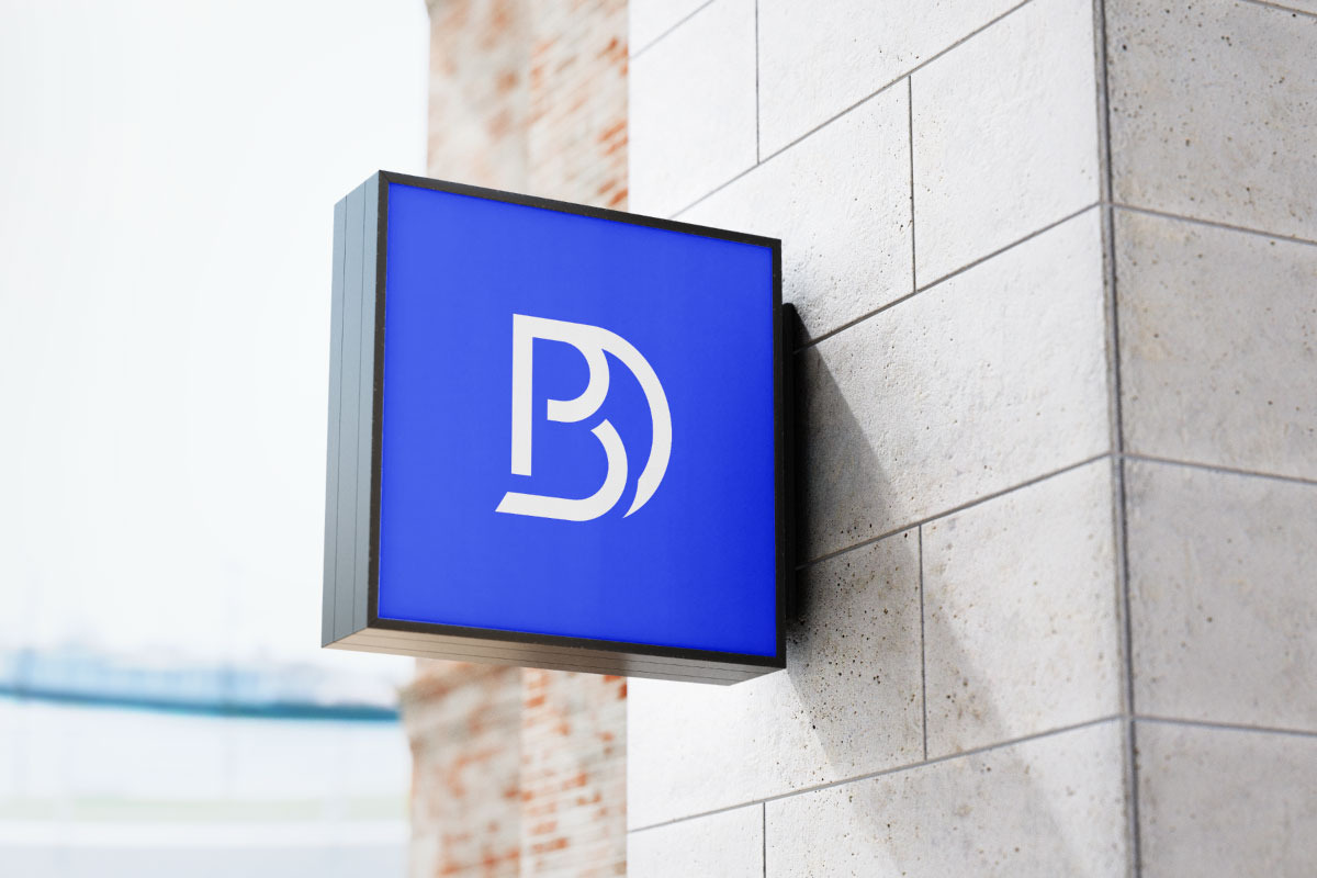 Modern BD Monogram Logo Design preview 4