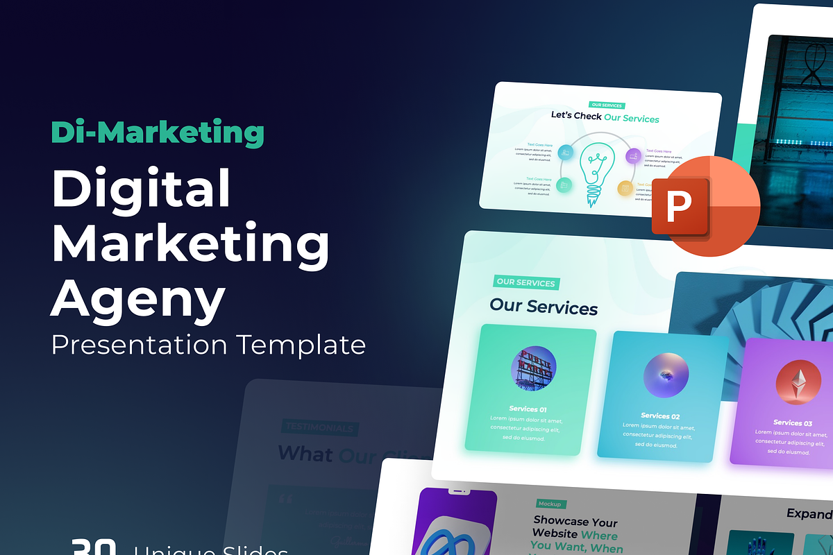 Digital Marketing Agency PowerPoint, a Presentation Template by Premast (Photo 1 of 5)