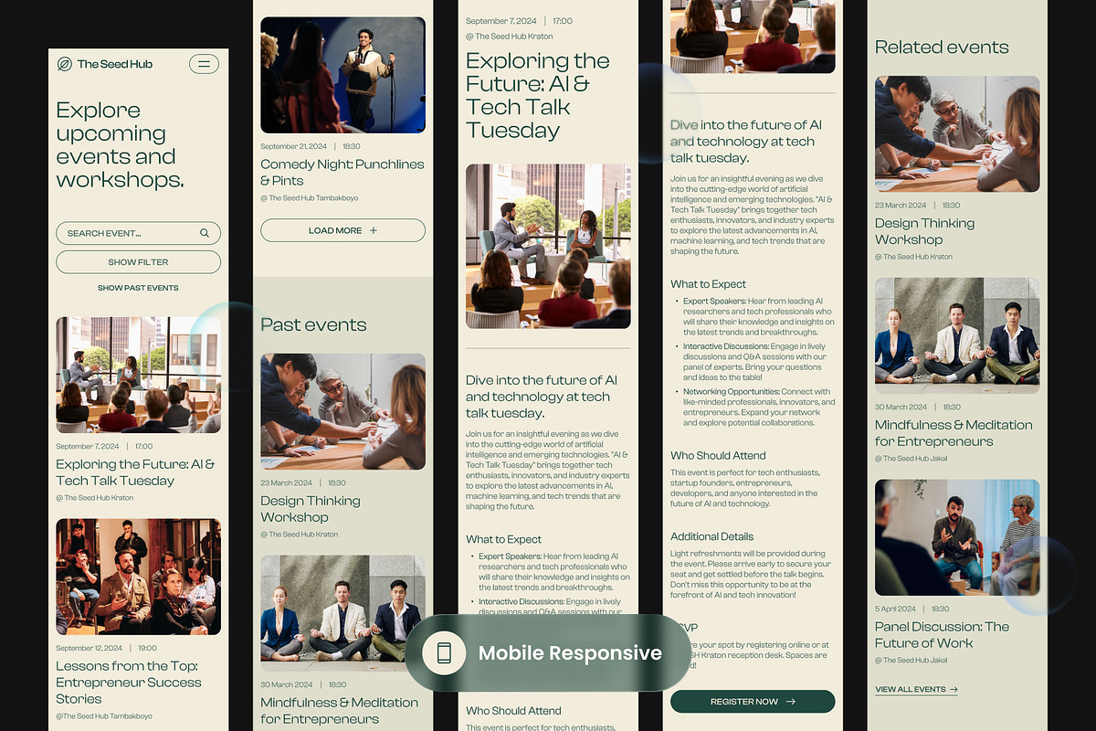 The Seed Hub - Coworking Space Event, a Websites & App Template by SLAB! Design (Photo 5 of 6)