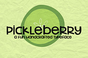 NEW!! Pickleberry Font, a Sans Serif Font by Sabrina Schleiger Design (Thumbnail 2 of 5)