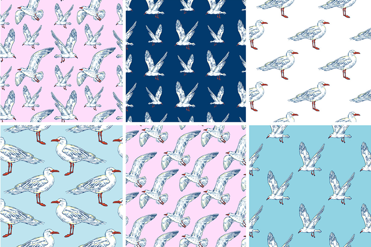 SEAGULL set, a Pattern Graphic by Tanya Akhmett (Photo 5 of 7)