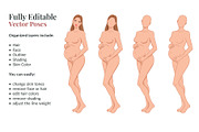 Maternity Fashion Croquis Templates, a Person Illustration by Shorena Fashion Draws (Thumbnail 8 of 12)