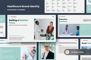 Healthcare Brand Identity Slides, a Presentation Template by twinstd