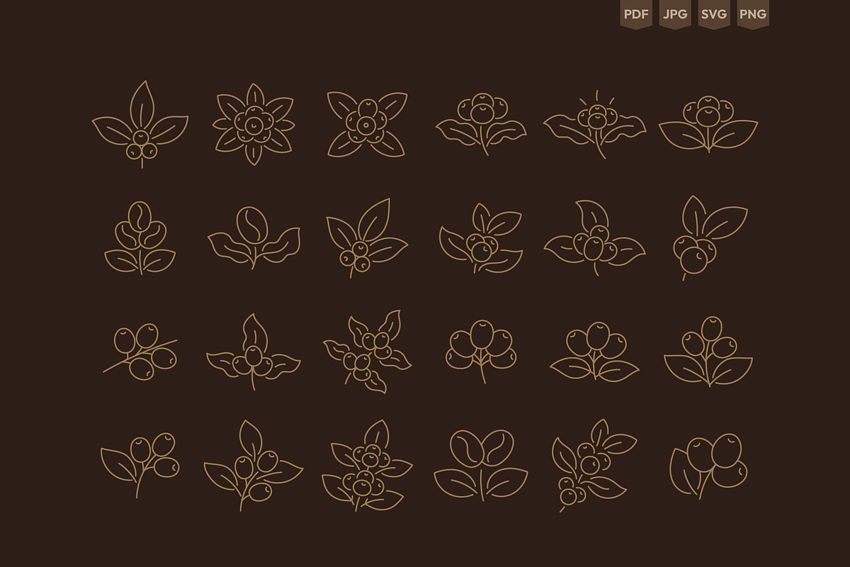 Coffee-themed Backgrounds and Icons, a Texture Illustration by Ilia Design (Photo 9 of 17)