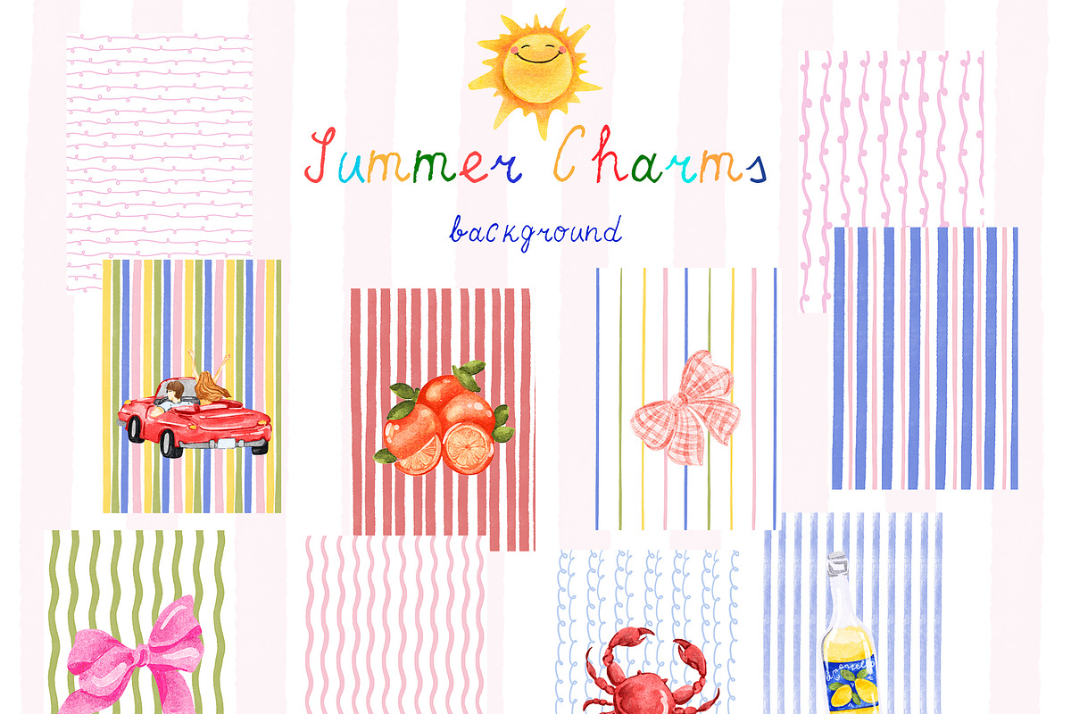 Summer Charms. Whimsical graphic, an Object Graphic by ma_i_vi (Photo 7 of 9)