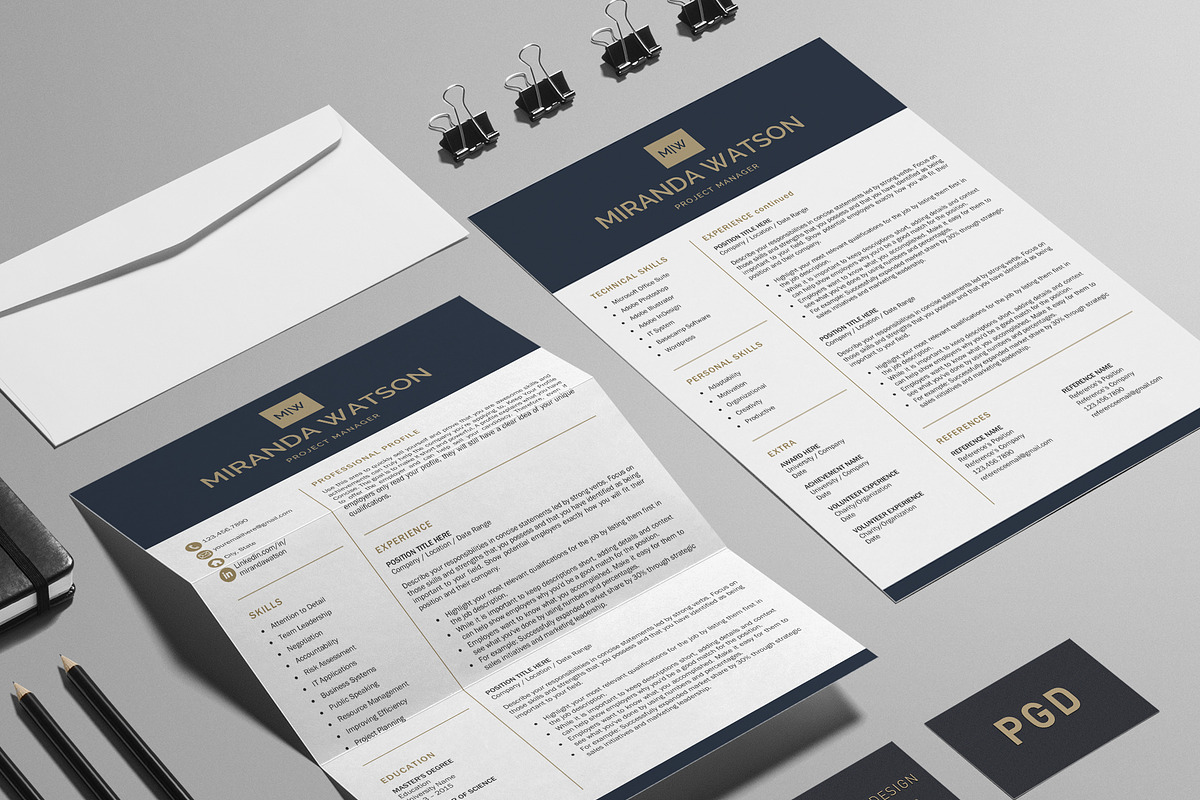 Resume Template | CV Template, a Resume Template by Klamp Studio (Photo 9 of 12)
