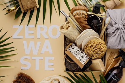 Zero waste beauty body care items on featuring bag, bath, and bathroom, a Health & Medical Photo by Natalia Klenova's Shop