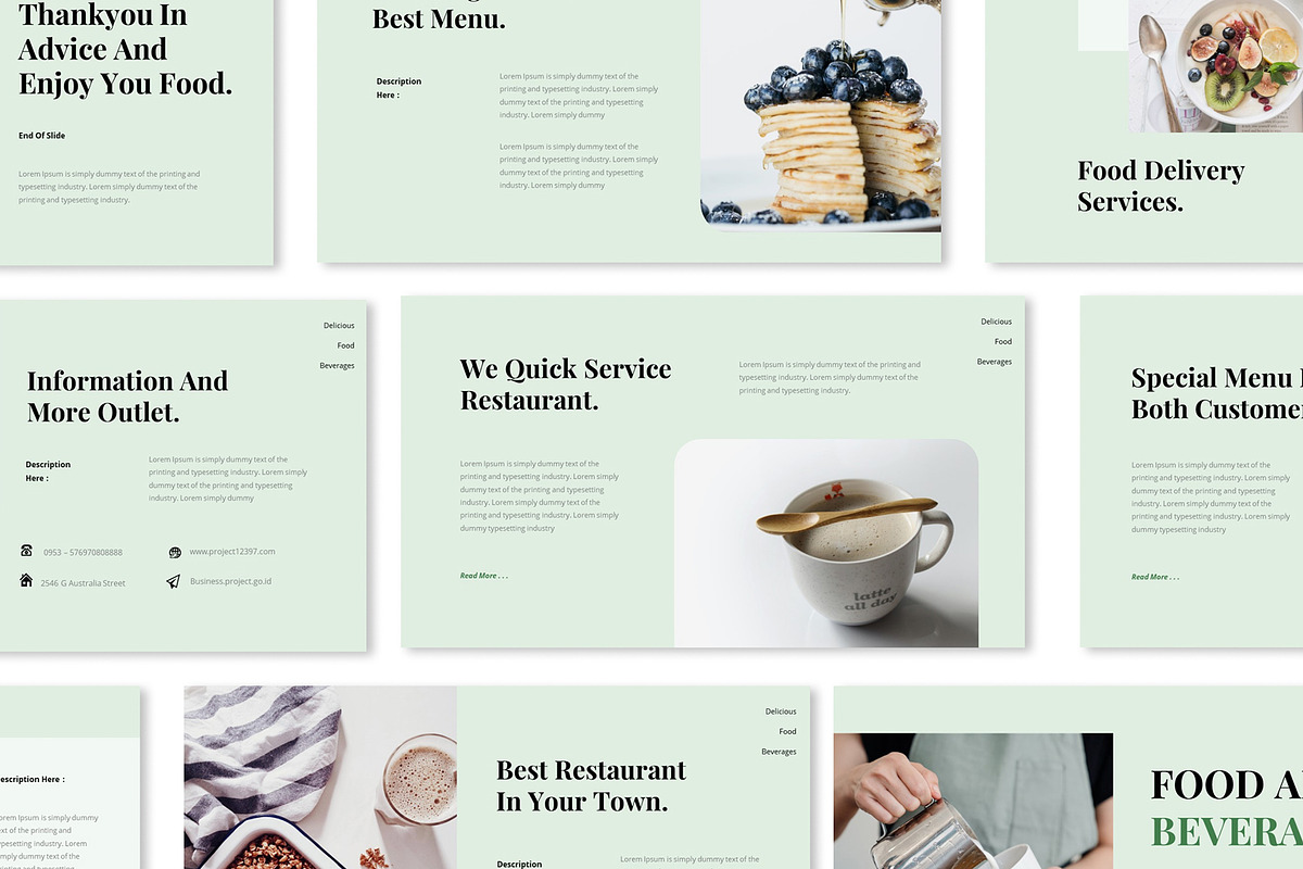 Food And Beverage Keynote Presentati, a Presentation Template by Formatika Studio