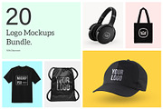 20 Logo Mockups Branding Bundle, a Shirt Mockup by Creativeadi (Thumbnail 1 of 23)