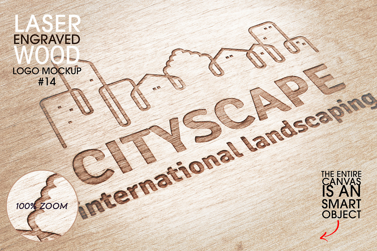 Laser Engraved Wood Logo Mockup, a Product Mockup by LuisFaus (Photo 2 of 2)