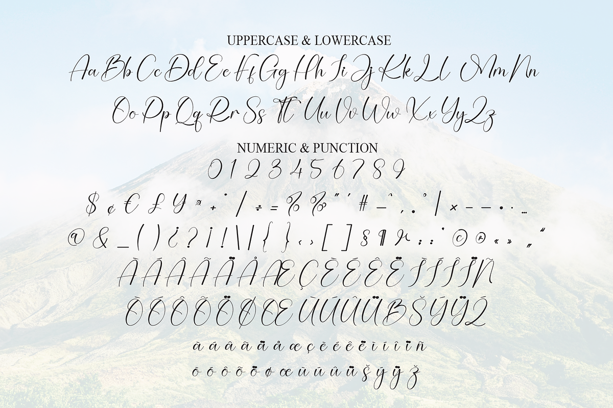 Mountain | Script Font, a Handwritten Font by Scratchones (Photo 7 of 9)