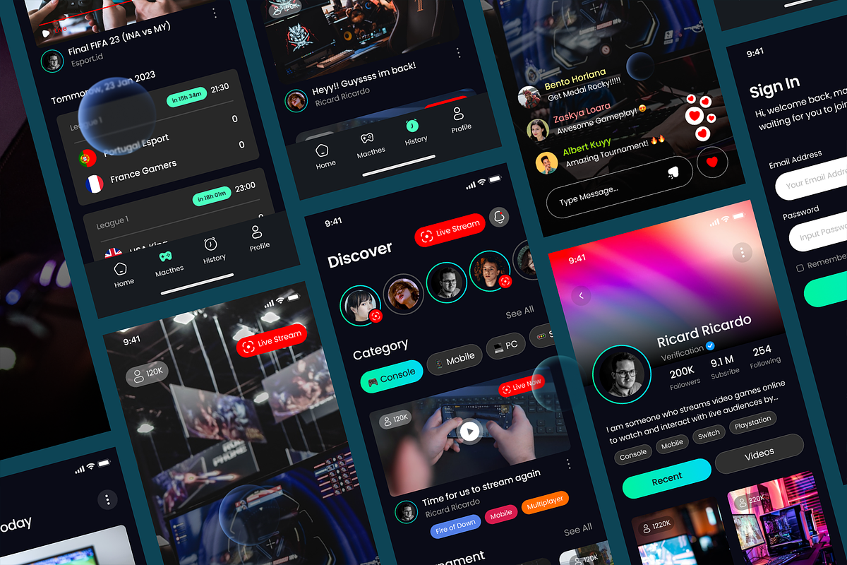 Gamefly - Game Streaming Mobile, an App Template by SLAB! Design