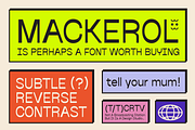 Reverse Contrast font: Mackerel, a Font by That That Creative (Thumbnail 7 of 12)