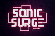 Sonic Surge - Scifi Font, a Sans Serif Font by PutraCetol Studio (Thumbnail 1 of 11)