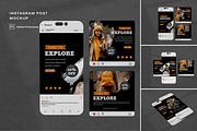 High Quality Instagram Post Mockup, an Advertising Mockup by Alhaytar (Thumbnail 1 of 4)