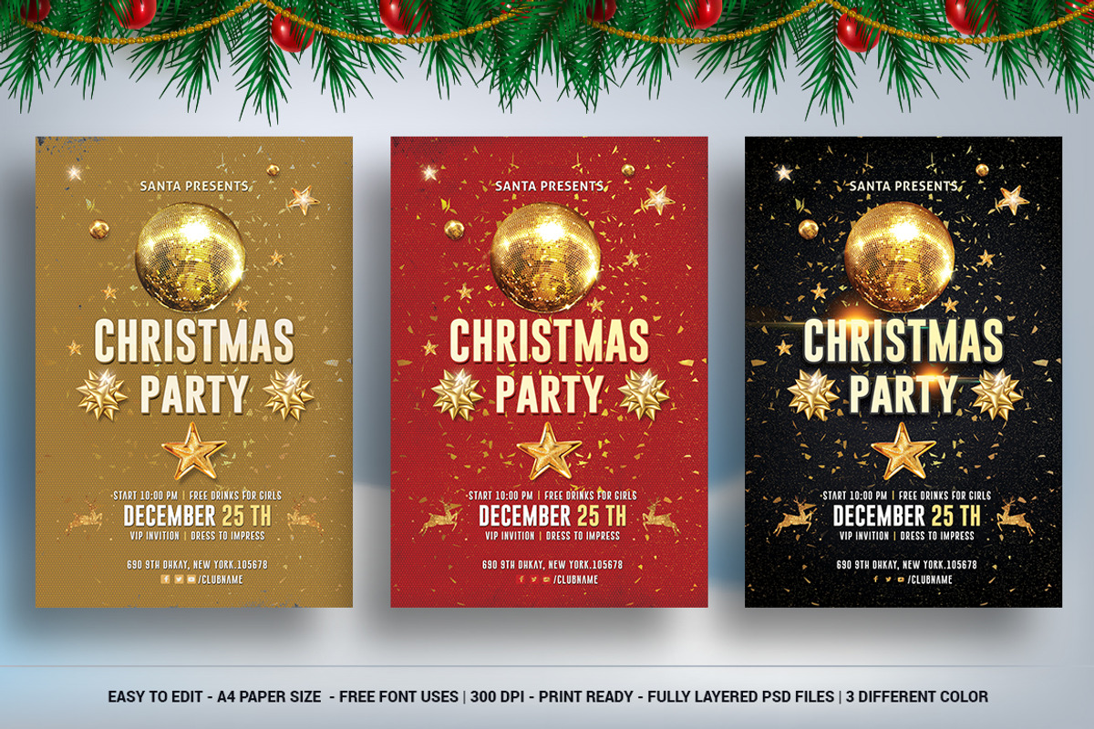 Christmas Party Flyer, a Flyer Template by deviserpark (Photo 1 of 4)