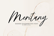Meritany - Modern Handwritten Font, a Script Font by MJB Letters (Thumbnail 1 of 8)