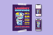 Laundry Service Flyer, a Flyer Template by herutage (Thumbnail 1 of 4)