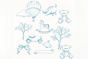 Toile de Jouy Digital Kit – Vintage, an Illustration by Lolytop Studio (Thumbnail 1 of 5)