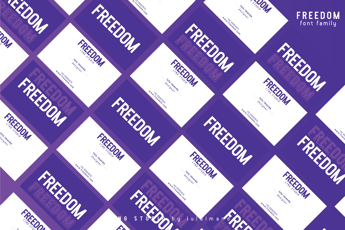 FREEDOM font family, a Sans Serif Font by LTNG STUDIO (Photo 11 of 12)