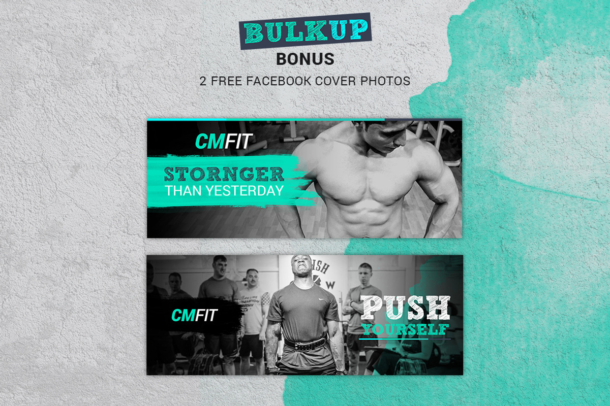 BULKUP-Social Media Pack, a Social Media Template by Numszky Creative (Photo 6 of 6)