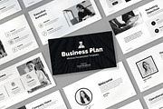 Black & White Business Plan, a Presentation Template by Mighty-Slide (Thumbnail 1 of 6)