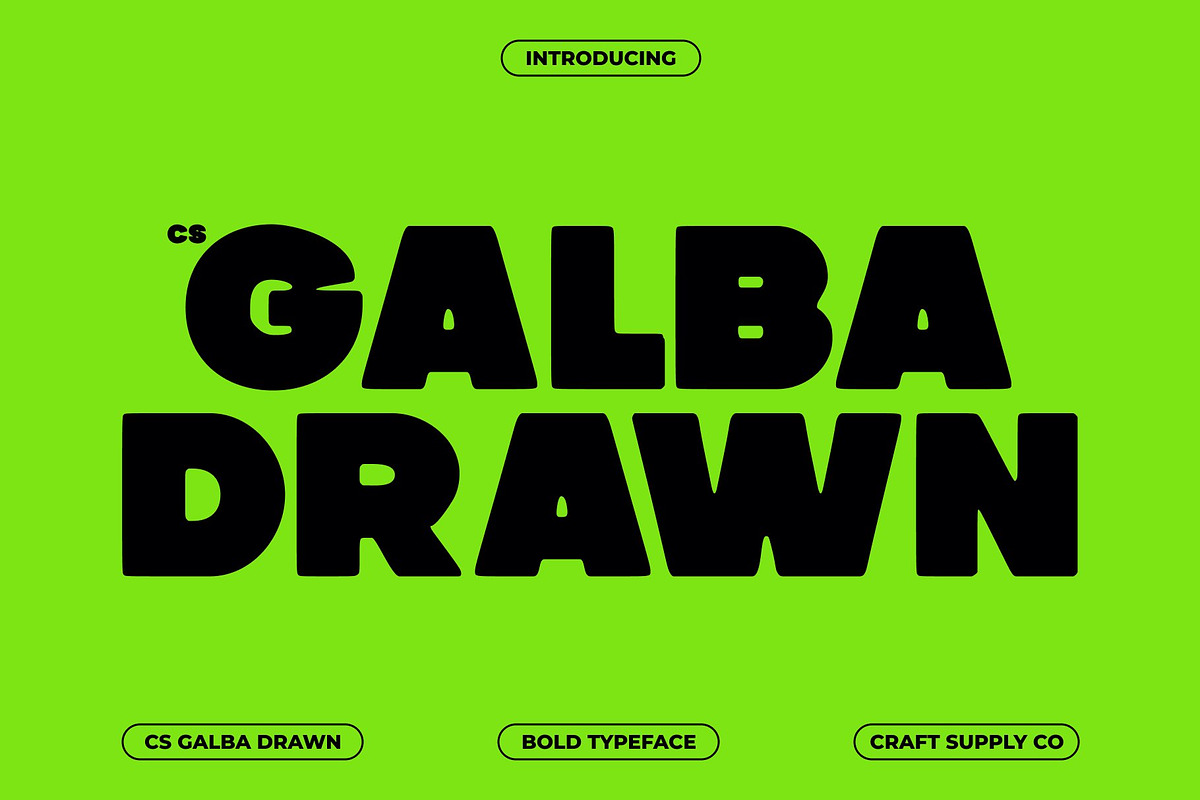 CS Galba Drawn, a Sans Serif Font by Craft Supply Co. (Photo 1 of 8)