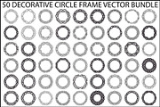 Decorative Circle Frame Bundle, an Illustration by jahid234 (Thumbnail 1 of 51)